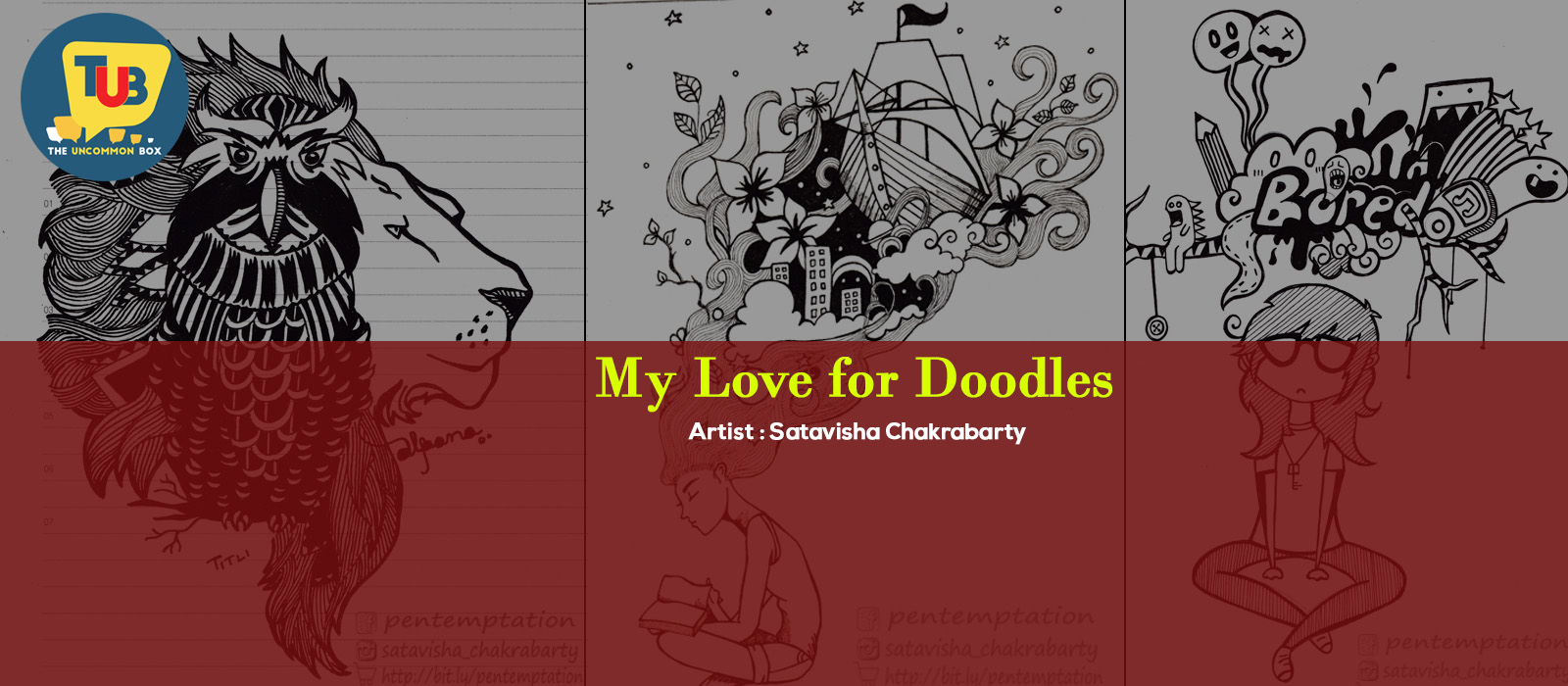 My Love for Doodles by artist Satavisha Chakrabarty