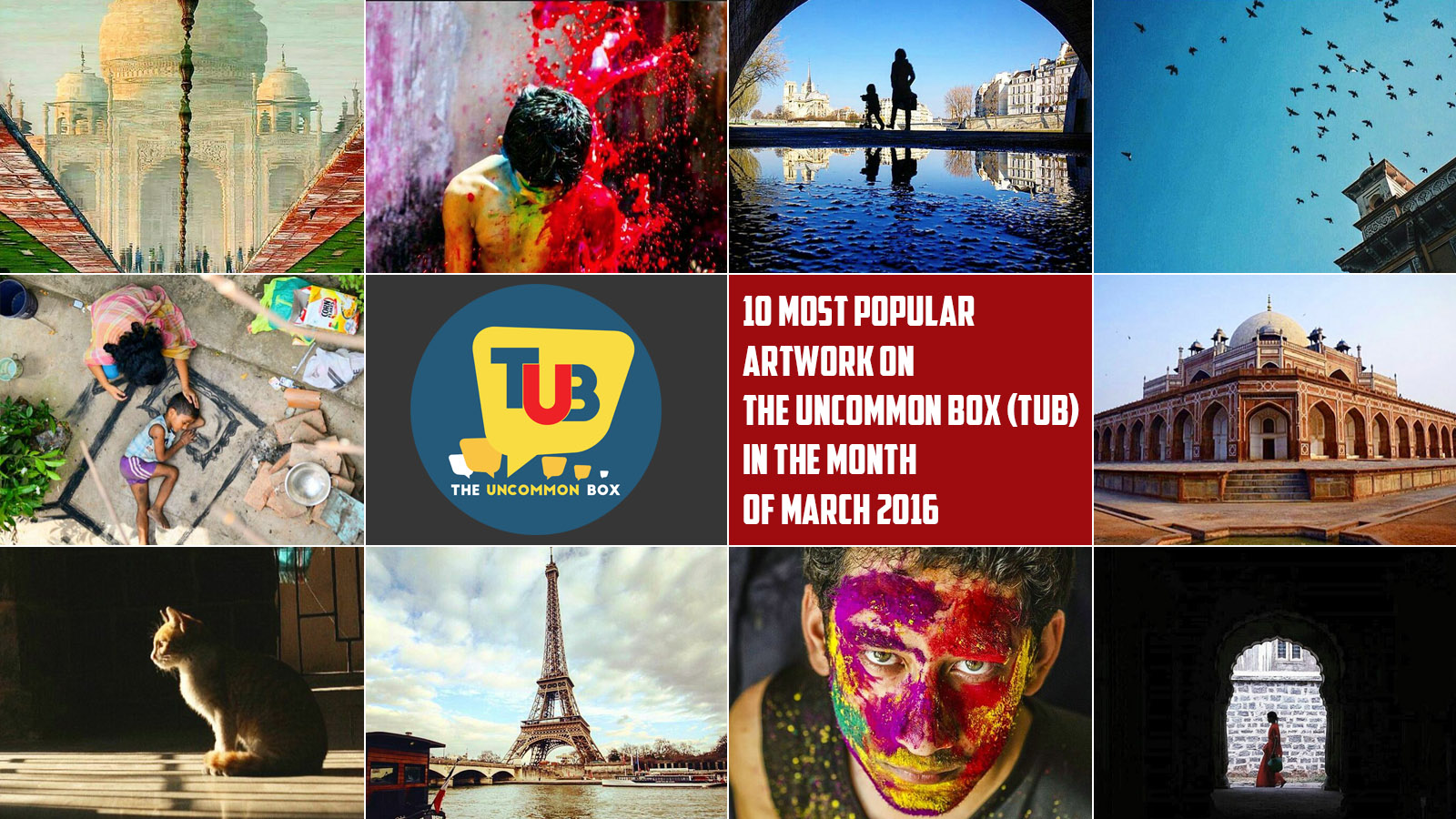 10 Most Popular Artwork on ‘The Uncommon Box (TUB)’ in the Month of March’16