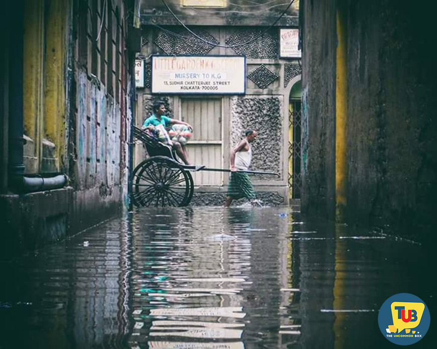 A Typical Rainy Day In Kolkata, Captured Through An Uncommon Lens.