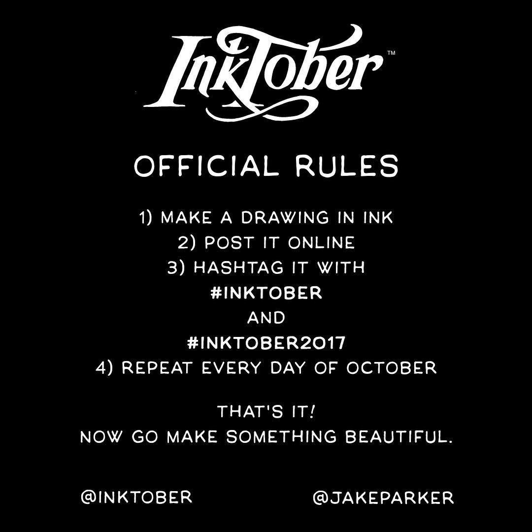 INKTOBER – A Challenge To Draw And Inspire For 31 Days In The Month Of October 2017