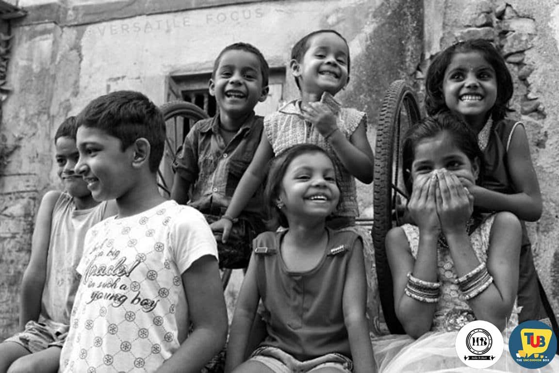 Spreading Smiles With Children on Children's Day - A Special Collaborative Photowalk By TheUncommonBox India In Black & Halla.In